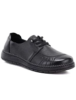Pohodlné černé dámské kožené polobotky Vinceza model 22343181 Pohodlné černé dámské kožené polobotky Vinceza model 22343181