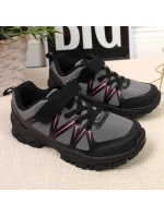 American Club Jr AM902A šedé trekové boty na suchý zip