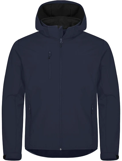 Clique Classics Softshell Hoody M Pánská 3-vrstvá softshellová bunda s kapucí 67.0912 dark navy Clique Classics Softshell Hoody M Pánská 3-vrstvá softshellová bunda s kapucí 67.0912 dark navy