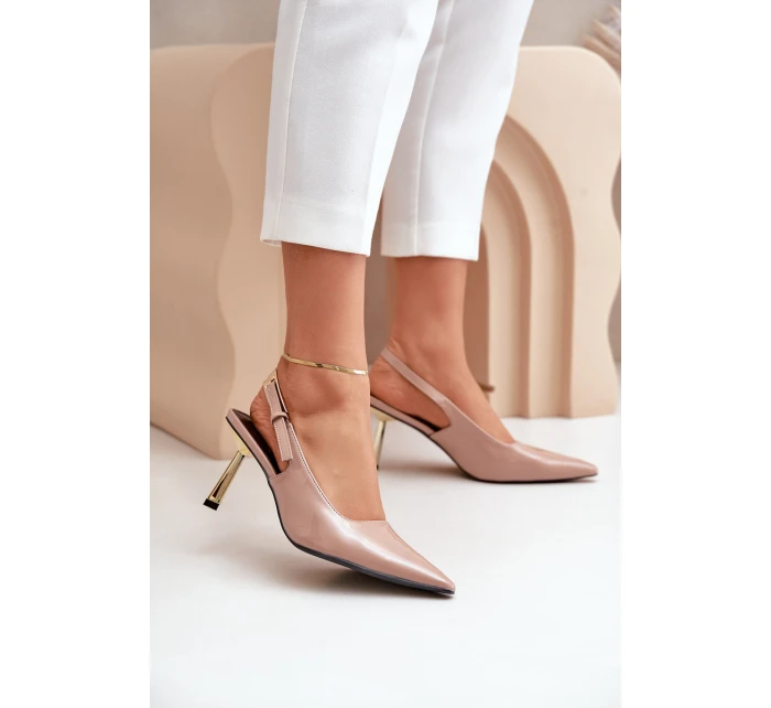 Lakované Lodičky S  Béžové model 21679357 - Boto