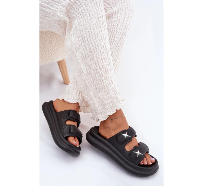 Pěnové Dámské Sandály Na Platformě Černé model 21700361 - Boto Pěnové Dámské Sandály Na Platformě Černé model 21700361 - Boto