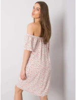 Šaty D73771M30145G bílé a červené