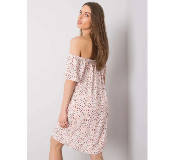 Šaty D73771M30145G bílé a červené