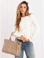 Sweter IR SW model 22360340 jasny beżowy - FPrice Sweter IR SW model 22360340 jasny beżowy - FPrice