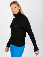 Dámský svetr LC SW model 17650160 černý - FPrice