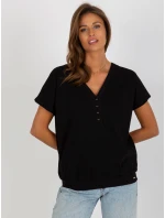 Bluzka RV BZ model 18547056 czarny - FPrice Bluzka RV BZ model 18547056 czarny - FPrice