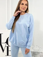 Bavlněná mikina + legíny 9454 modrá - Kesi