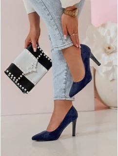 Dámské podpatky LUWINA modré FashionStreet ZY0728