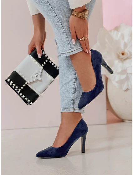 Dámské podpatky LUWINA modré FashionStreet ZY0728