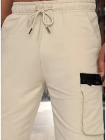 Pánská khaki tepláková souprava Dstreet AX0809 Pánská khaki tepláková souprava Dstreet AX0809