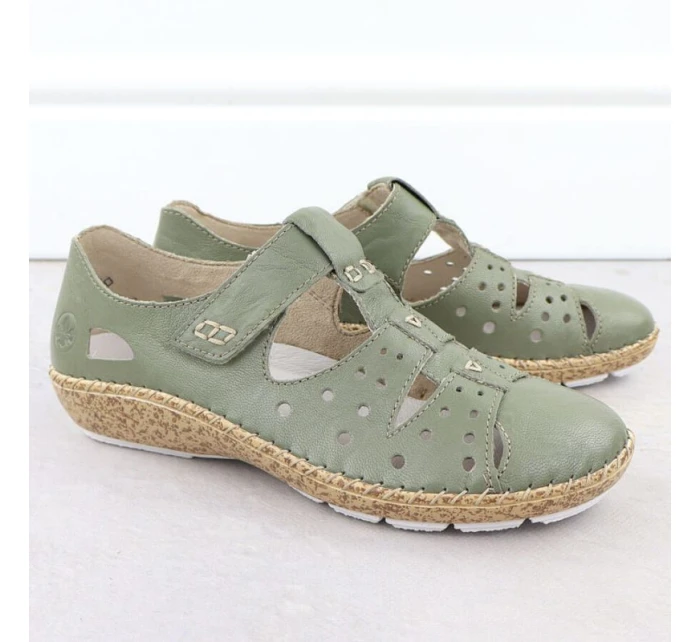 damskie na  zielone model 22033791 - Rieker