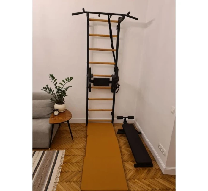 SKLÁDACÍ GYMNASTICKÁ MATRACE HNĚDÁ 180CM BENCHK SKLÁDACÍ GYMNASTICKÁ MATRACE HNĚDÁ 180CM BENCHK