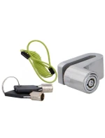 ZÁMEK BRZDOVÉHO KOTOUČE S LANKEM PŘIPOMÍNAJÍCÍM DUNLOP SILVER