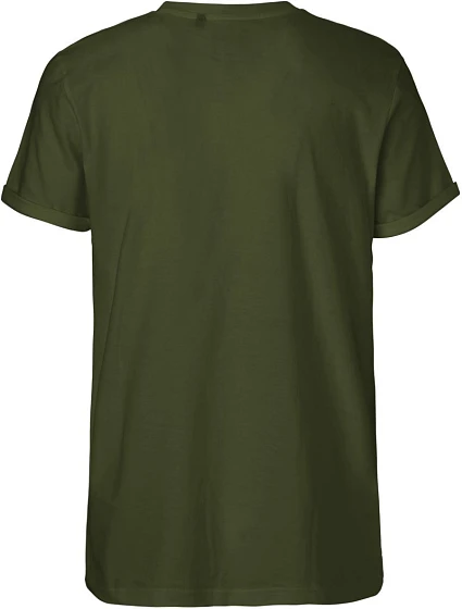 O Pánské bio tričko s ohrnutými rukávy military model 22504531 - Neutral O Pánské bio tričko s ohrnutými rukávy military model 22504531 - Neutral