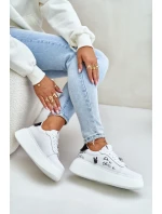 Dámské Kožené Tenisky Na Platformě S  A  Bílé model 21675574 - VINCEZA