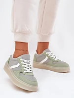 Nízké Dámské Tenisky Na Platformě Zelené Telmira