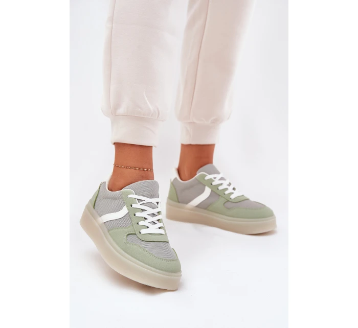Nízké Dámské Tenisky Na Platformě Zelené model 21689159 - EVENTO