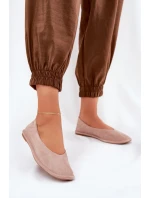 Semišové Dámské Baletky Big Star model 21690769 Růžové - Big Star Shoes Semišové Dámské Baletky Big Star model 21690769 Růžové - Big Star Shoes