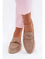 Dámské mokasíny béžové s přezkou Belinae Dámské mokasíny béžové s přezkou Belinae