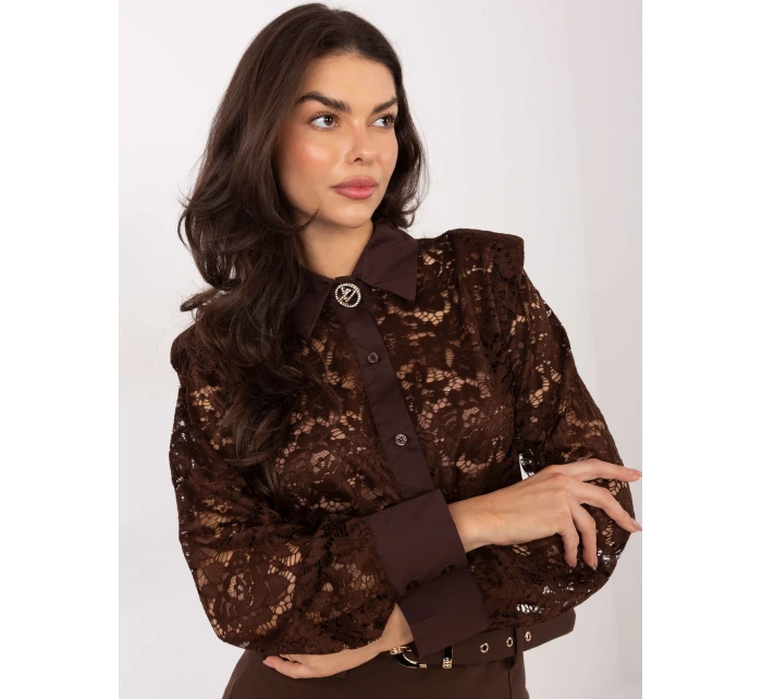 Košile IT KS 21999.50 hnědá Košile IT KS 21999.50 hnědá