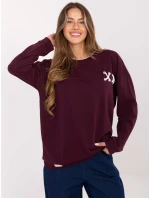 Bluza RV BL model 21480329 bordowy - FPrice Bluza RV BL model 21480329 bordowy - FPrice