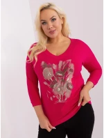 Bluzka RV BZ model 21393003 fuksjowy - FPrice Bluzka RV BZ model 21393003 fuksjowy - FPrice