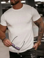 Pánské tričko 277061 ecru - Ola Voga