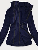 Tmavě modrá dámská mikina s nízkým stojáčkem (HH020-04)