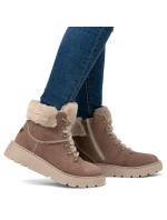 Boty s kožešinou W model 20739487 - Rieker Boty s kožešinou W model 20739487 - Rieker