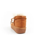 dámské sněhové boty zimní módní model 21395332 zateplené hnědé pro kotníkové dámské - D.Franklin