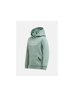 Dětská mikina PEAK PERFORMANCE Jr Original Small Logo Hood, zelená barva
