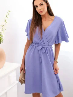 Šaty s model 21105600 výstřihem fialová - K-Fashion