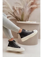 Zateplené Dámské Tenisky Na Platformě Eko Kůže Big Star OO274068 Růžové Zateplené Dámské Tenisky Na Platformě Eko Kůže Big Star OO274068 Růžové