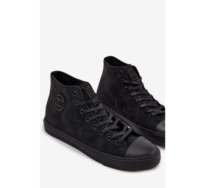 Pánské Zimní Tenisky Z Eko Kůže Big Star OO174247 HI-POLY SYSTEM Černé Pánské Zimní Tenisky Z Eko Kůže Big Star OO174247 HI-POLY SYSTEM Černé