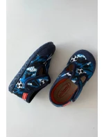 Dětské pantofle na suchý zip míčky tmavě modré model 21725234 - Milami