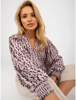 Dámská košile LK KS bílá a růžová model 18132750 - FPrice Dámská košile LK KS bílá a růžová model 18132750 - FPrice