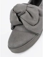 Jedinečné dámské šedo-stříbrné  tenisky bez podpatku