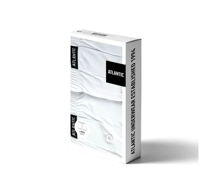 Pánské trenýrky 2 pack 003 white - Atlantic