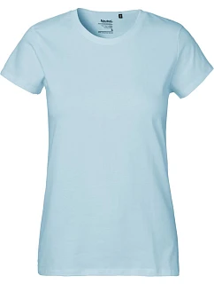 Neutral O 80001 Dámské tričko z těžké bio bavlny 77.8001 light blue