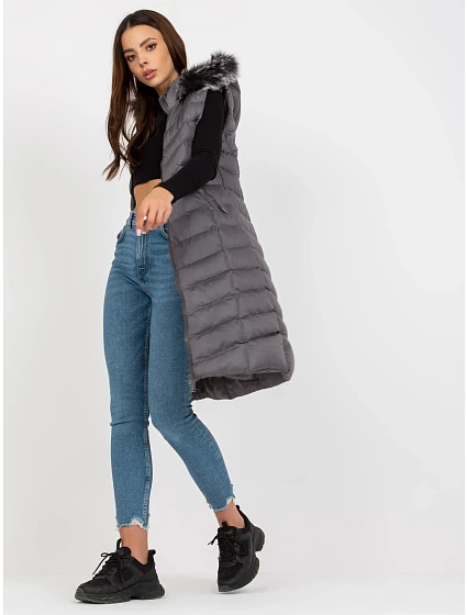 Dámská vesta RV KZ model 17517577 tmavě šedá - FPrice