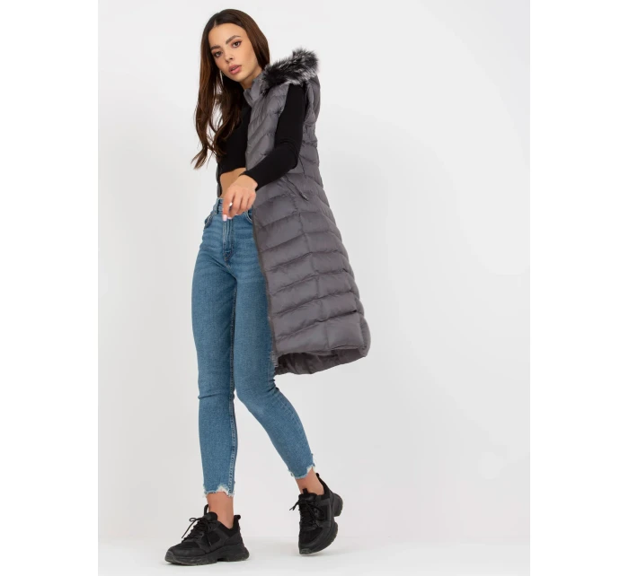 Dámská vesta RV KZ 008.00P tmavě šedá