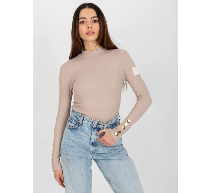 Bluzka TW BZ ciemny bezowy model 21764476 - FPrice Bluzka TW BZ ciemny bezowy model 21764476 - FPrice