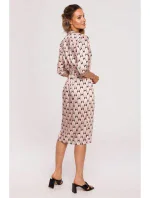 M668 Zavinovací šaty s potiskem - model 3