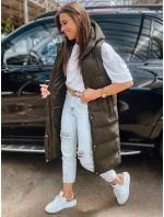 Dámská prošívaná vesta ELLA zelená FashionStreet TY3032