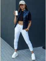 Dámská krátká prošívaná vesta WIANO navy blue FashionStreet TY4523