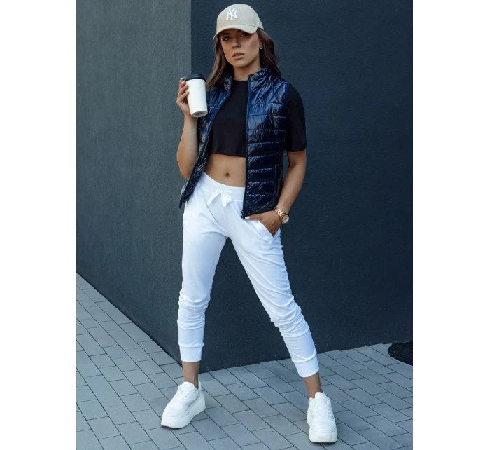 Dámská krátká prošívaná vesta WIANO navy blue FashionStreet TY4523