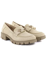 Dámské semišové polobotky s béžové M.Daszynski model 22068845 - M. Daszyński Dámské semišové polobotky s béžové M.Daszynski model 22068845 - M. Daszyński