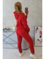 Zateplený set roláku a kapuce červený Zateplený set roláku a kapuce červený