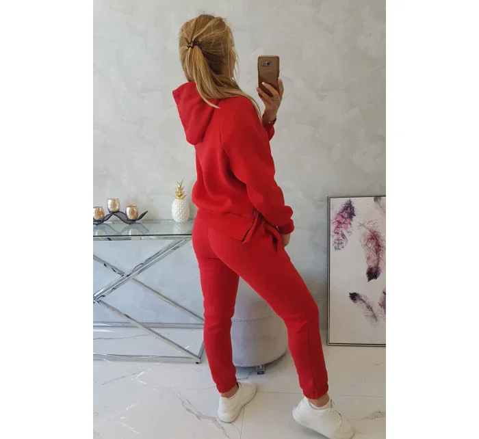 Zateplený set roláku a kapuce červený Zateplený set roláku a kapuce červený