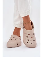 Dámské Pěnové Pantofle Béžové model 21698082 - Boto Dámské Pěnové Pantofle Béžové model 21698082 - Boto